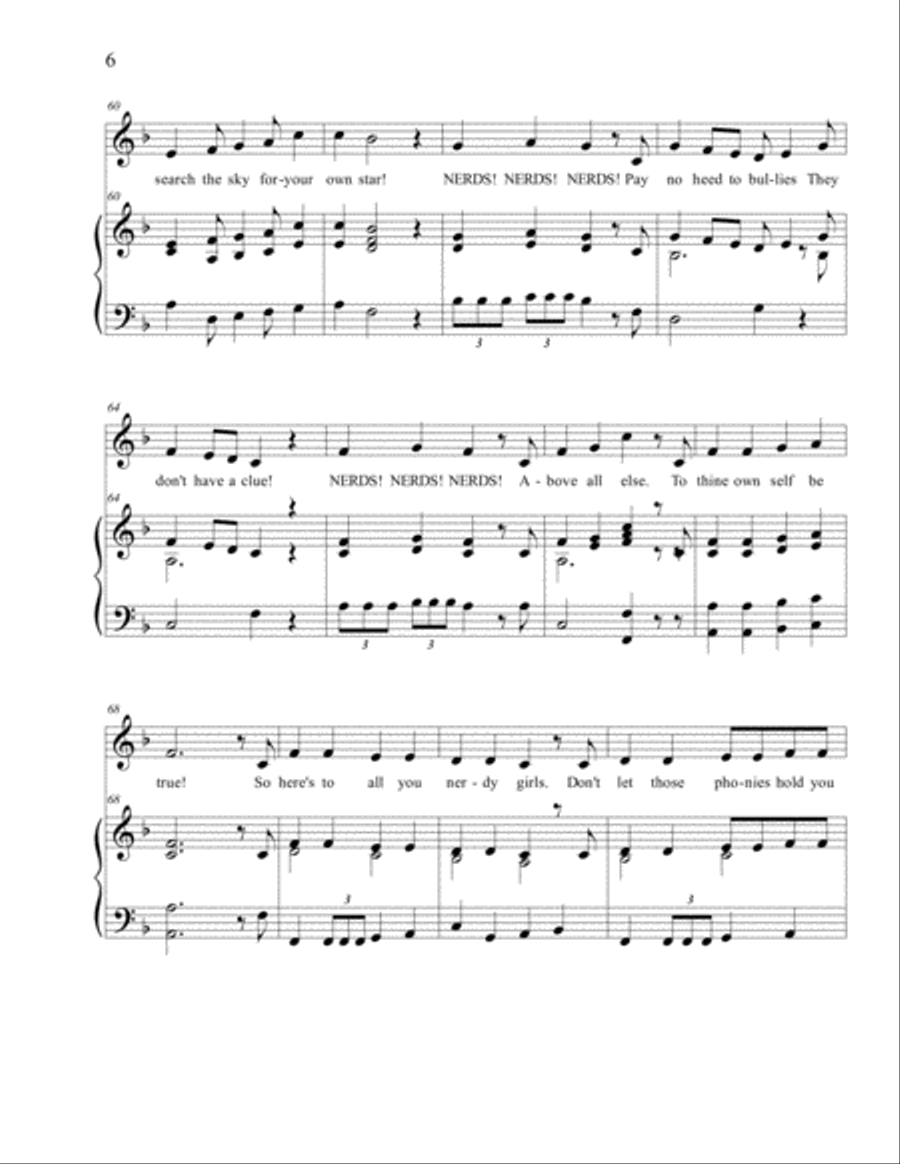 THE MARCH OF THE NERDS THE MARCH OF THE NERDS Voice scores gallery preview page 6