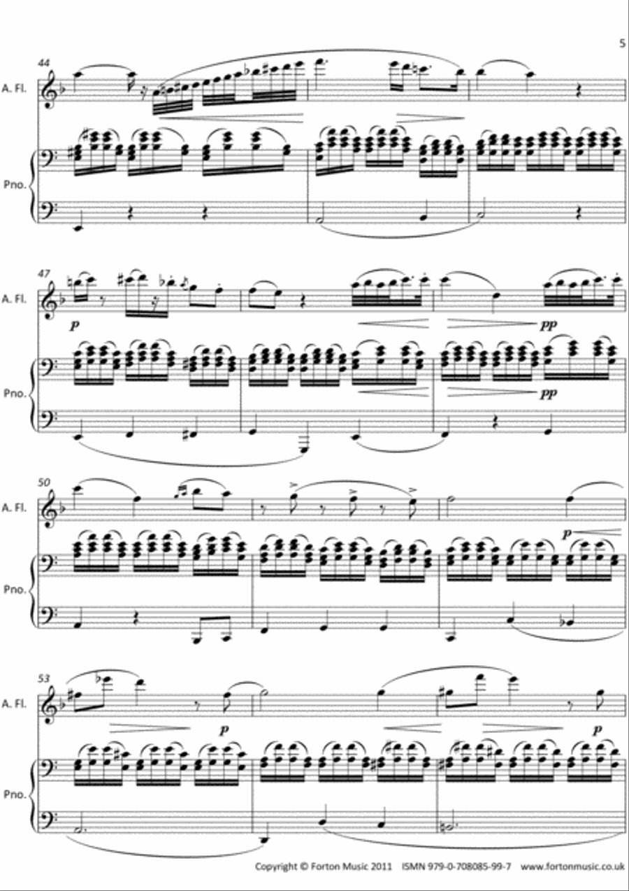 Solos for Alto Flute Book 4 Flute Solo scores gallery preview page 5