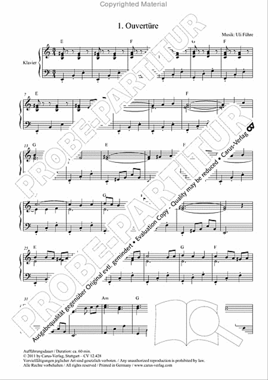Die seltsamen Abenteuer von Don Quijote und Sancho Pansa Unison Choir scores gallery preview page 6