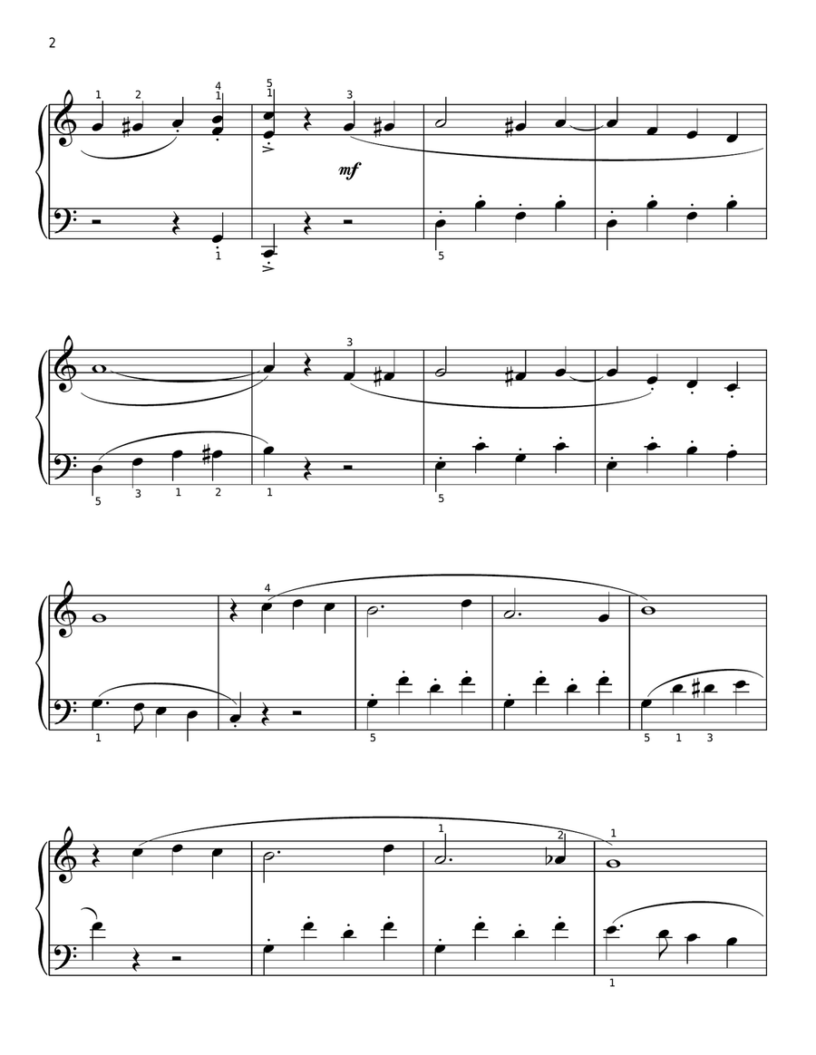 Beer Barrel Polka (Roll Out The Barrel) [Classical version] (arr. Phillip Keveren) Easy Piano scores gallery preview page 2