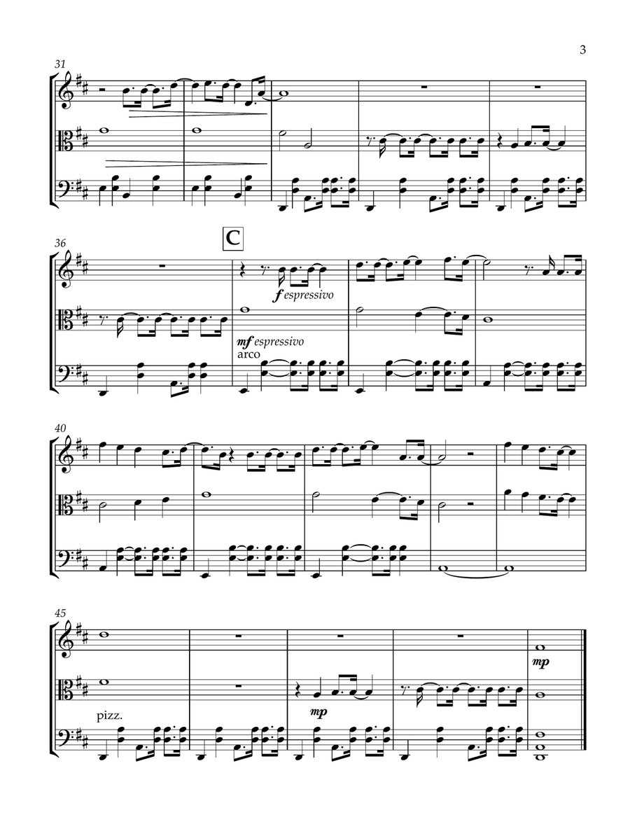 Harvest Moon Harvest Moon String Trio scores gallery preview page 4