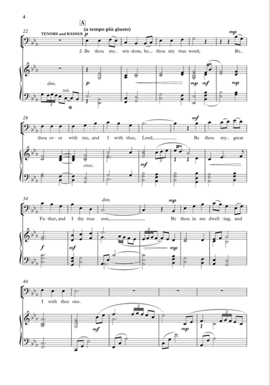 Be thou my vision 4-Part scores gallery preview page 3