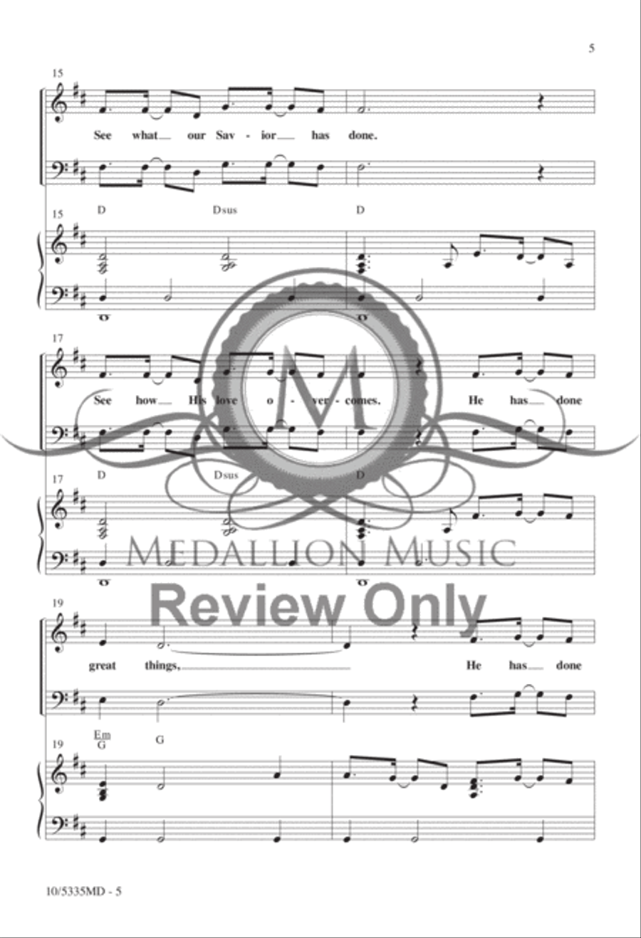 Great Things Great Things 4-Part scores gallery preview page 4