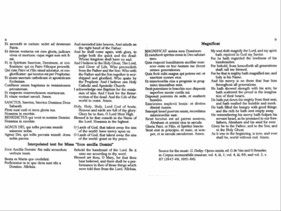 Music of Guillaume Dufay Music of Guillaume Dufay CD scores gallery preview page 6