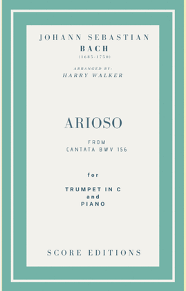 Book cover for Bach - Arioso from Cantata BWV 156 for Trumpet in C and Piano