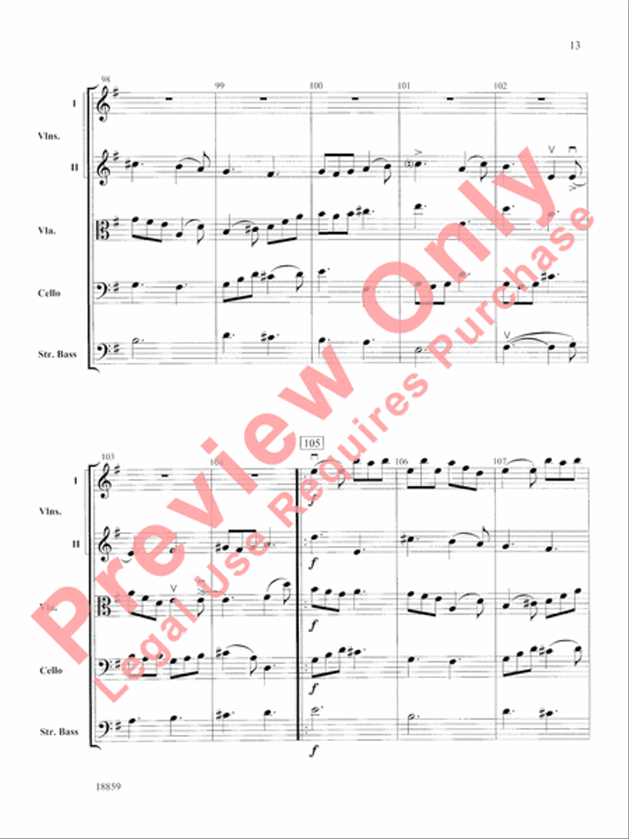 A Gaelic Overture A Gaelic Overture String Orchestra scores gallery preview page 14