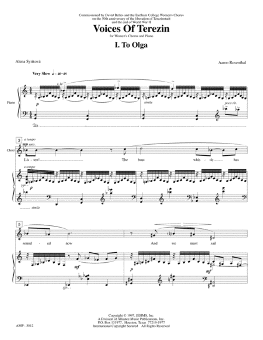 Voices of Terezin Voices of Terezin SSA scores gallery preview page 2