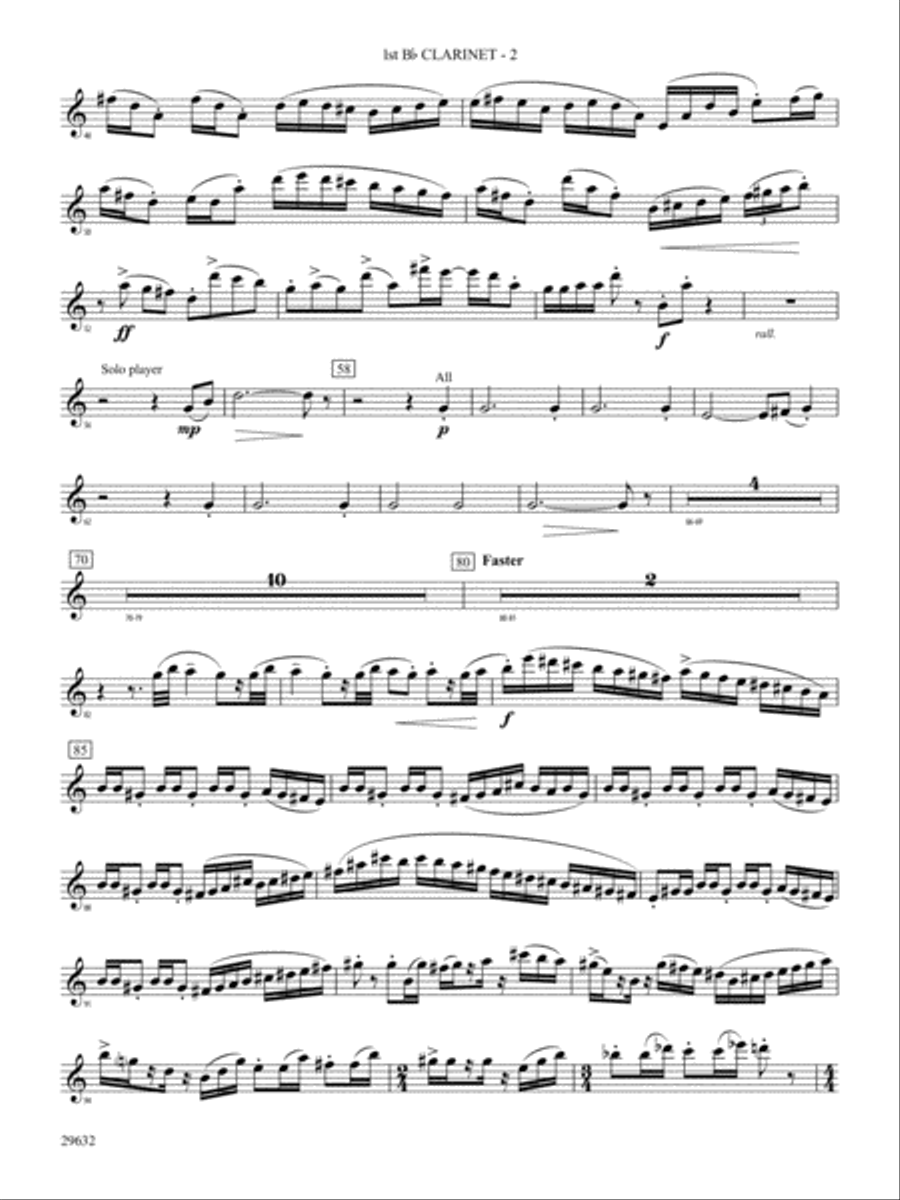 Silverado: 1st B-flat Clarinet Concert Band scores gallery preview page 2
