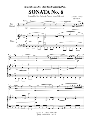 Vivaldi: Sonata No. 6 for Bass Clarinet & Piano