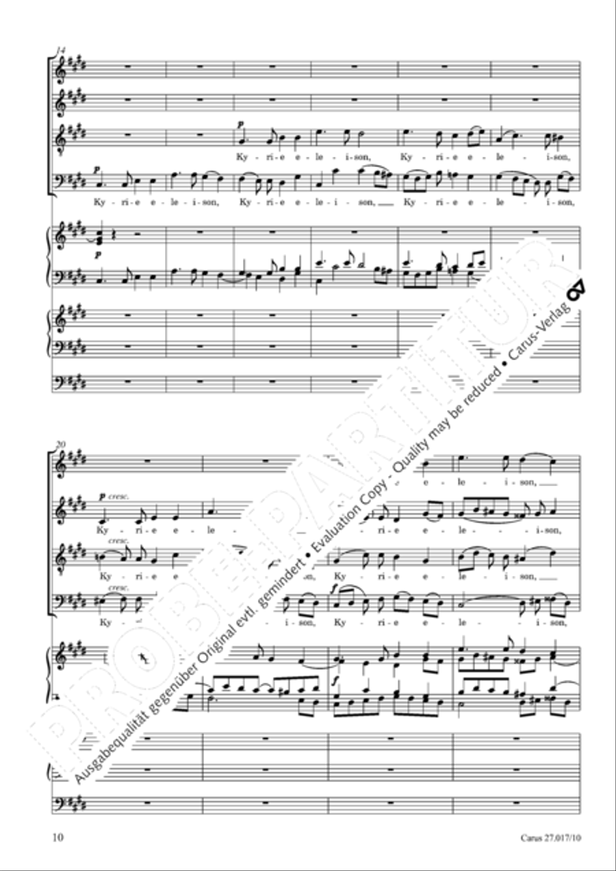 Messe solennelle en ut diese mineur 4-Part scores gallery preview page 11