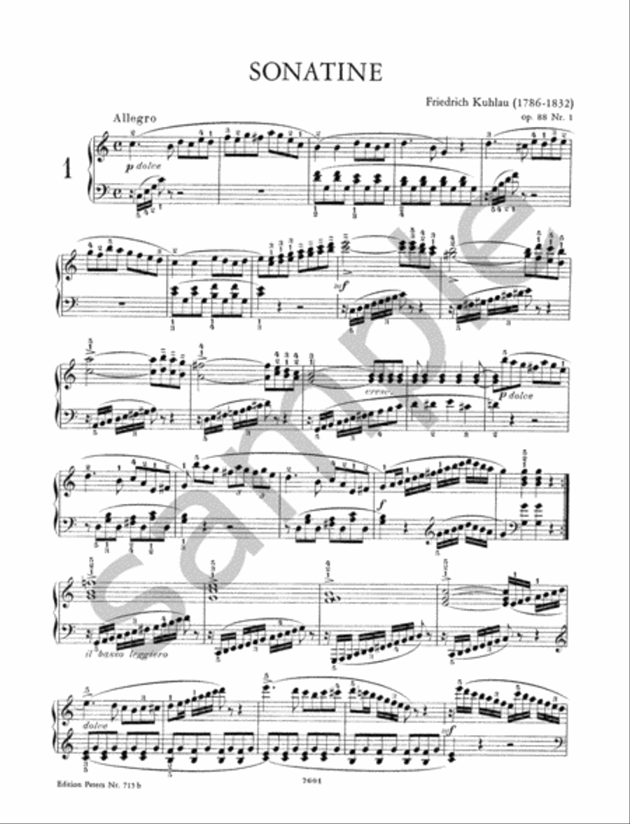 Sonatinas for Piano Piano scores gallery preview page 3
