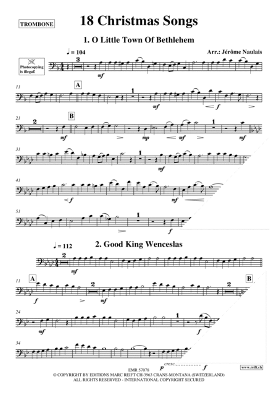 18 Christmas Songs Organ scores gallery preview page 3