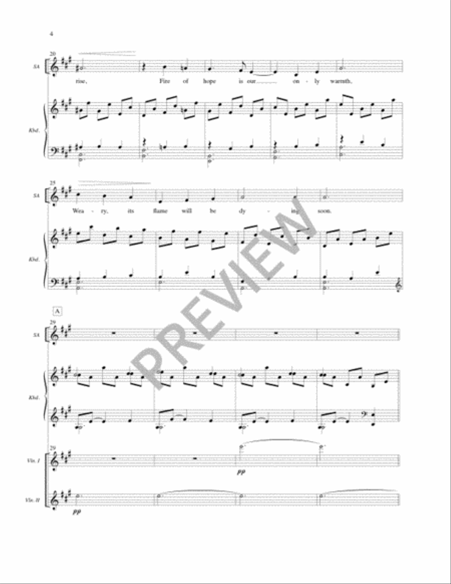 Night of Silence - Full Score and Parts Clarinet scores gallery preview page 5