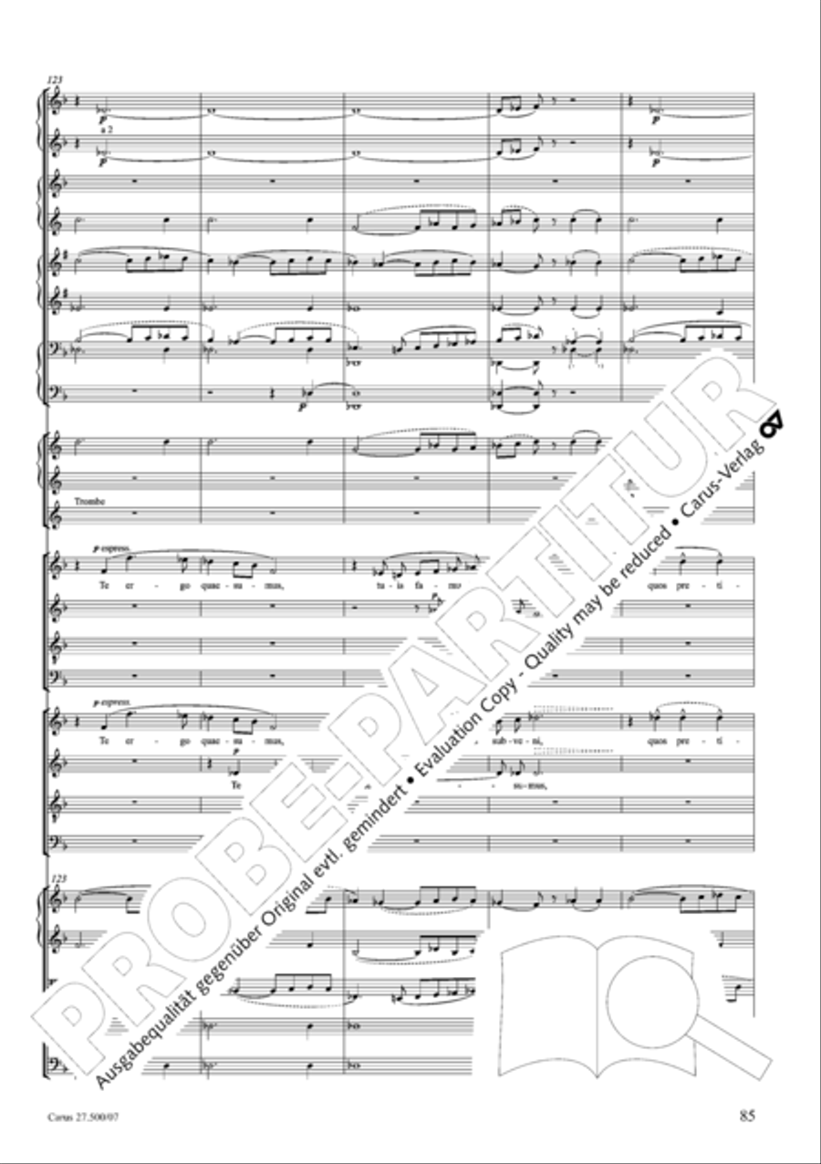 Quattro pezzi sacri Orchestra scores gallery preview page 86