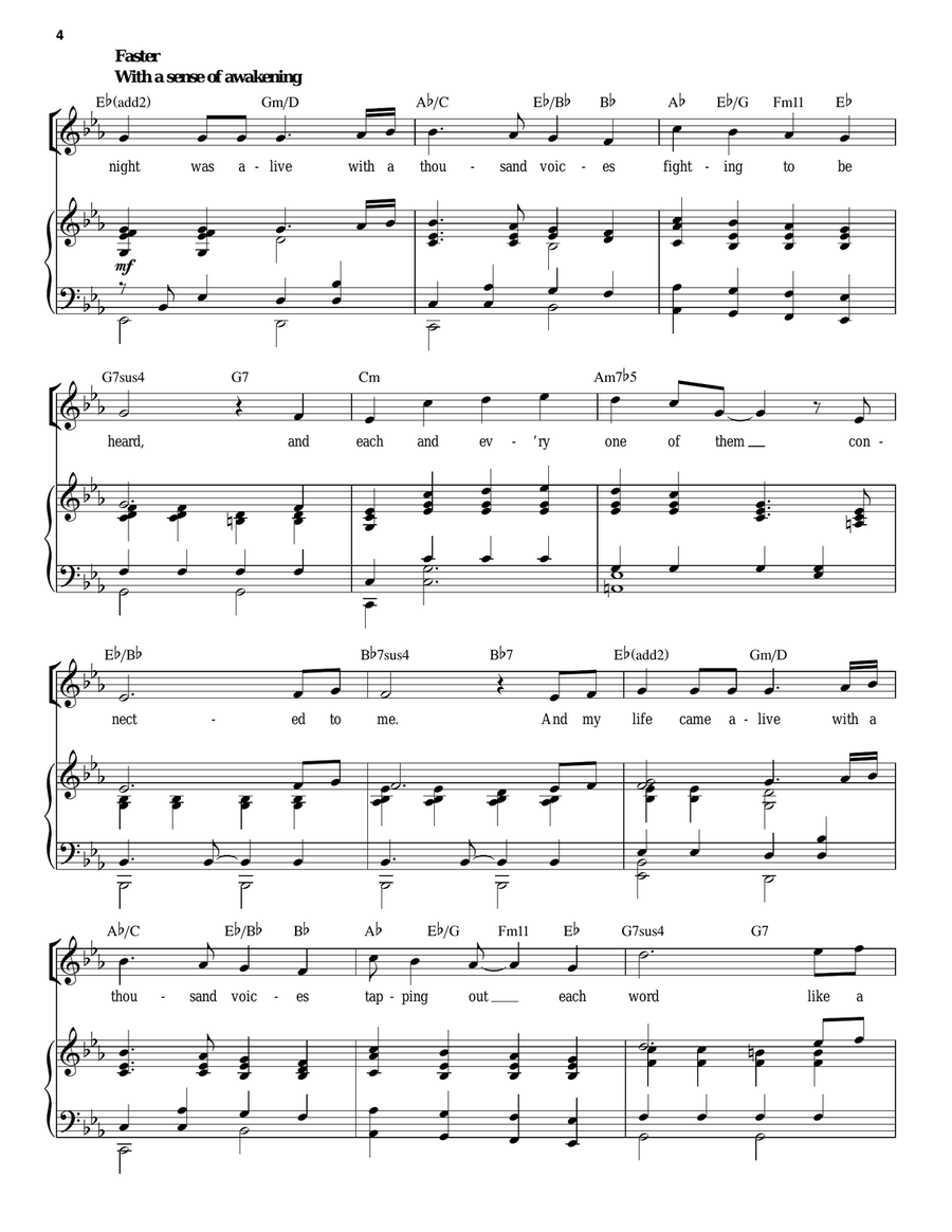 The Night Was Alive The Night Was Alive Piano, Vocal, Guitar scores gallery preview page 4