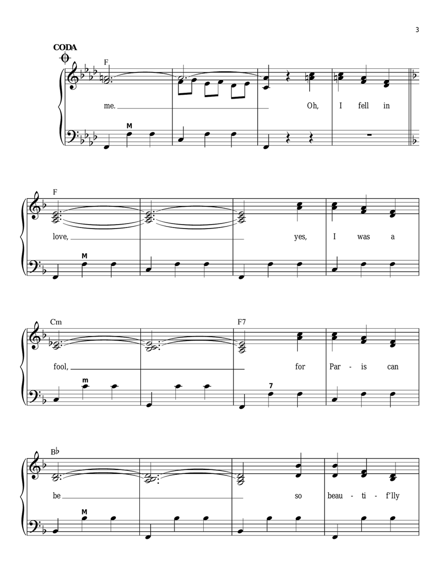 Under Paris Skies Accordion scores gallery preview page 3
