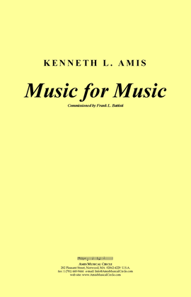 Music for Music - CONDUCTOR'S SCORE ONLY