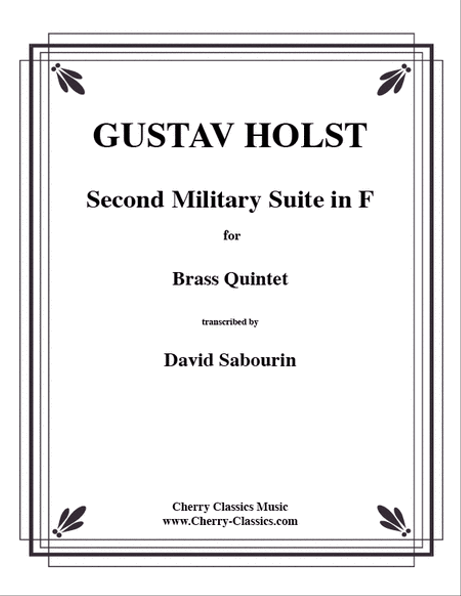Second Suite in F Brass Quintet scores gallery preview page 1