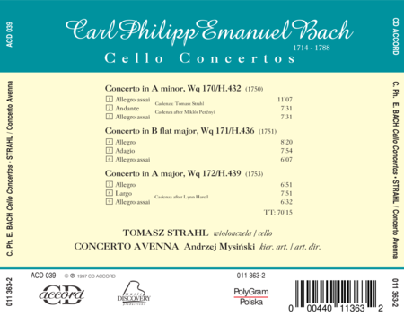 Cello Concertos