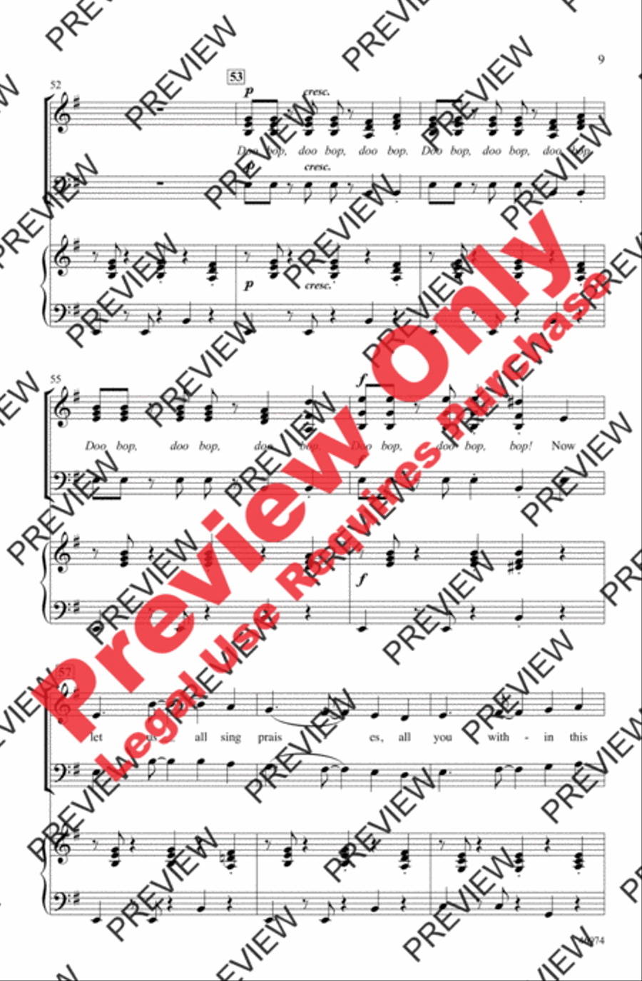 God Rest Ye Merry, Gentlemen 3-Part scores gallery preview page 9