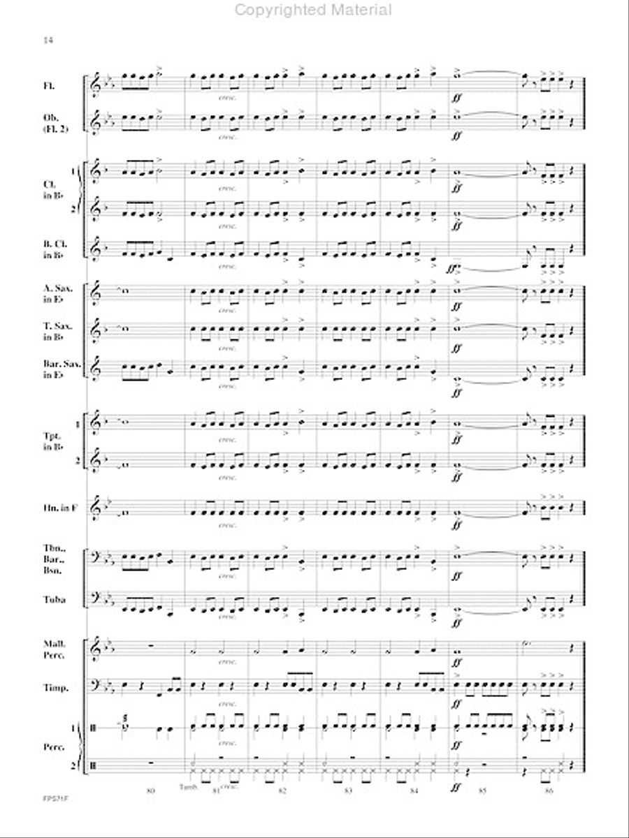 The Pursuit of Knowledge Concert Band scores gallery preview page 15