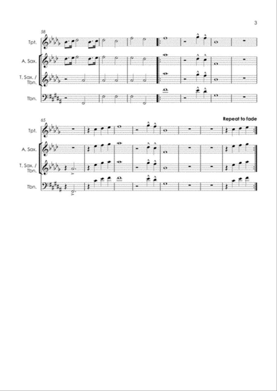 Sweet Caroline Sweet Caroline Tenor Saxophone scores gallery preview page 5