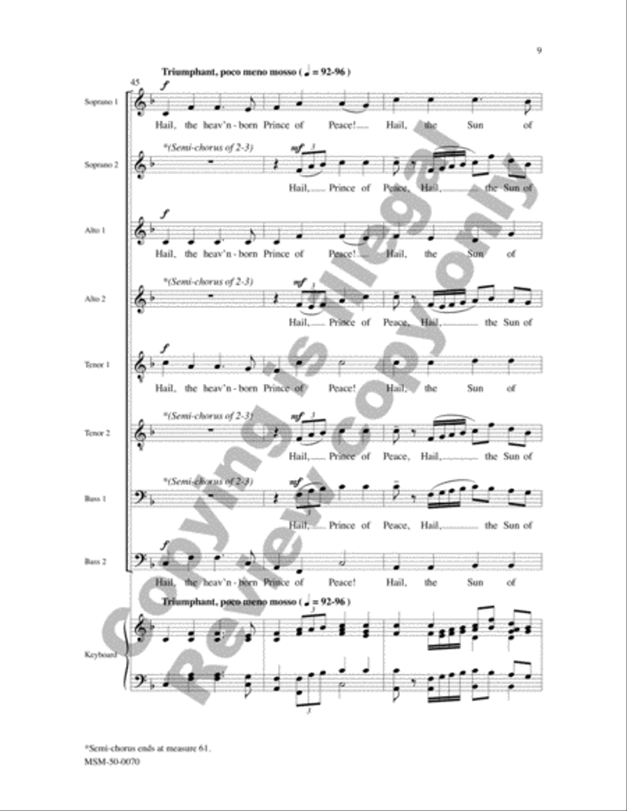 Hark! The Herald Angels Sing Divisi scores gallery preview page 9