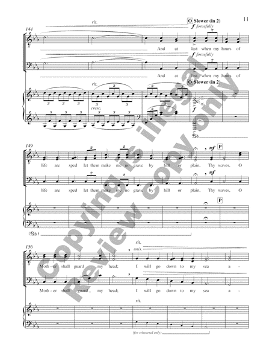 Three Days by the Sea: Down to the Sea TTBB scores gallery preview page 7