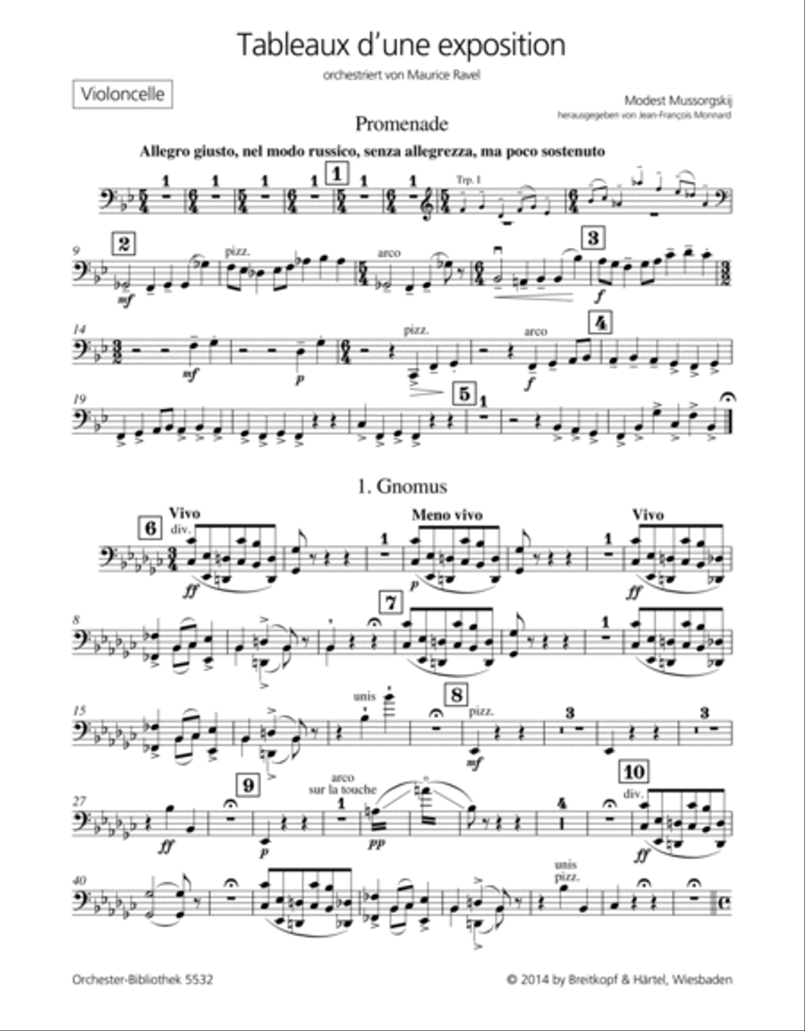 Tableaux d’une exposition Orchestra scores gallery preview page 2