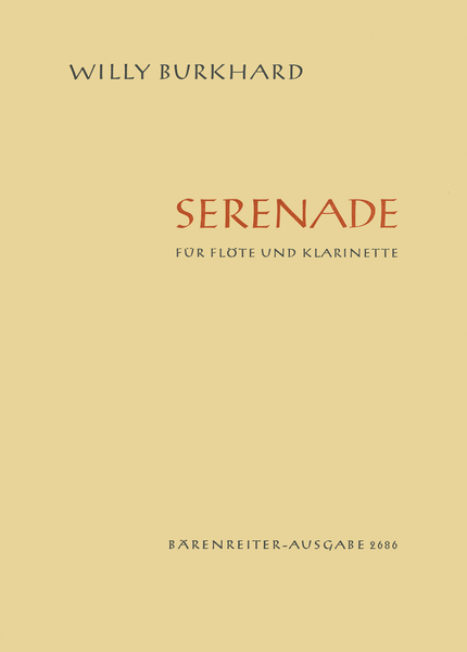 Serenade for Flute and Clarinet B flat major, Op. 92