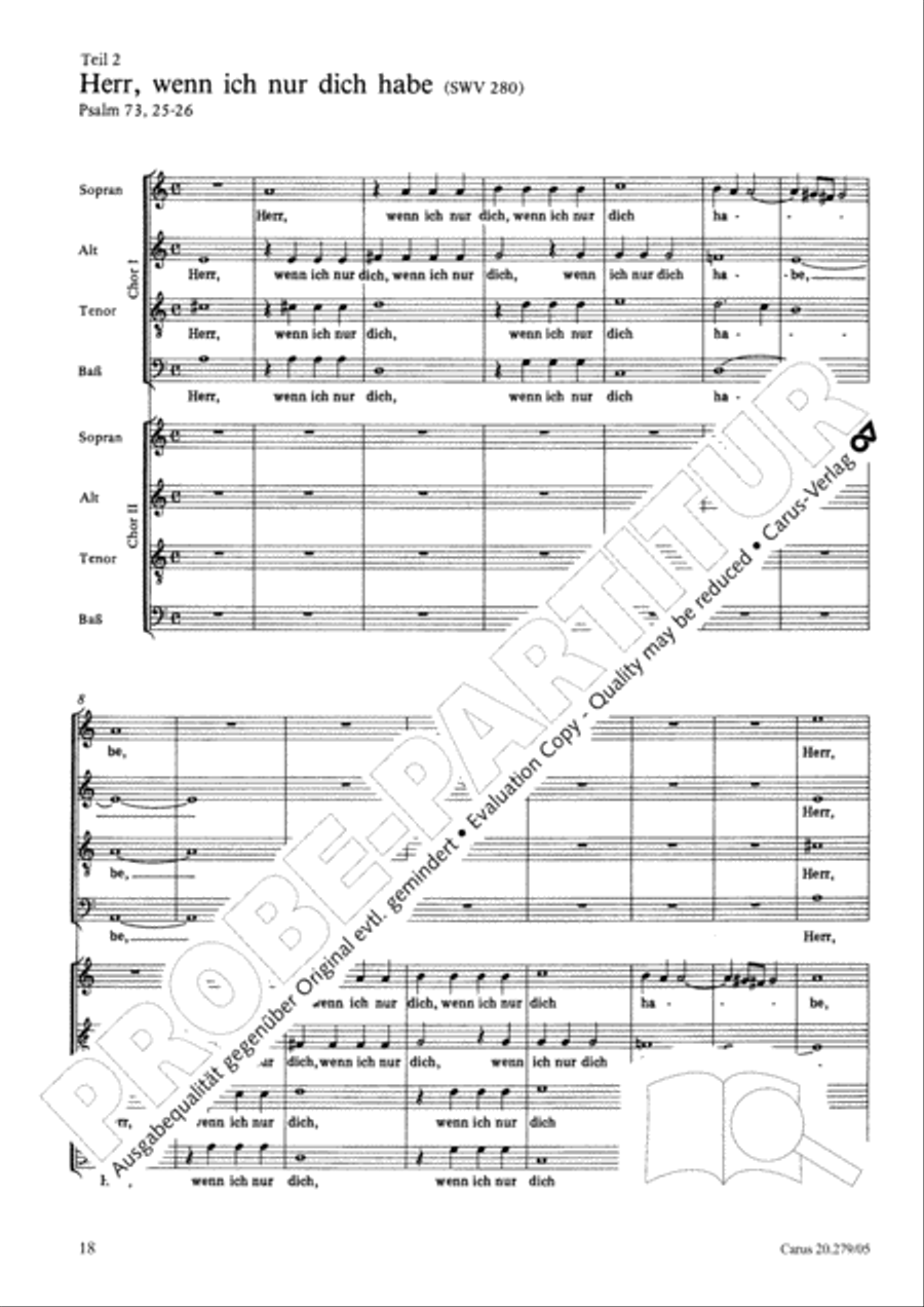 Musikalische Exequien I-III Choir scores gallery preview page 19