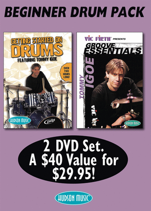 Book cover for Tommy Igoe - Beginner Drum DVD Pack