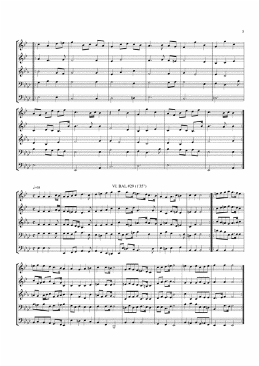 16 Brass Pieces for 5 Voices Brass Quintet scores gallery preview page 5