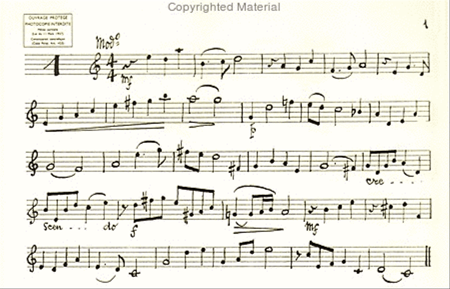 Déchiffrages manuscrits (a) (25), pour hautbois School and Community scores gallery preview page 2