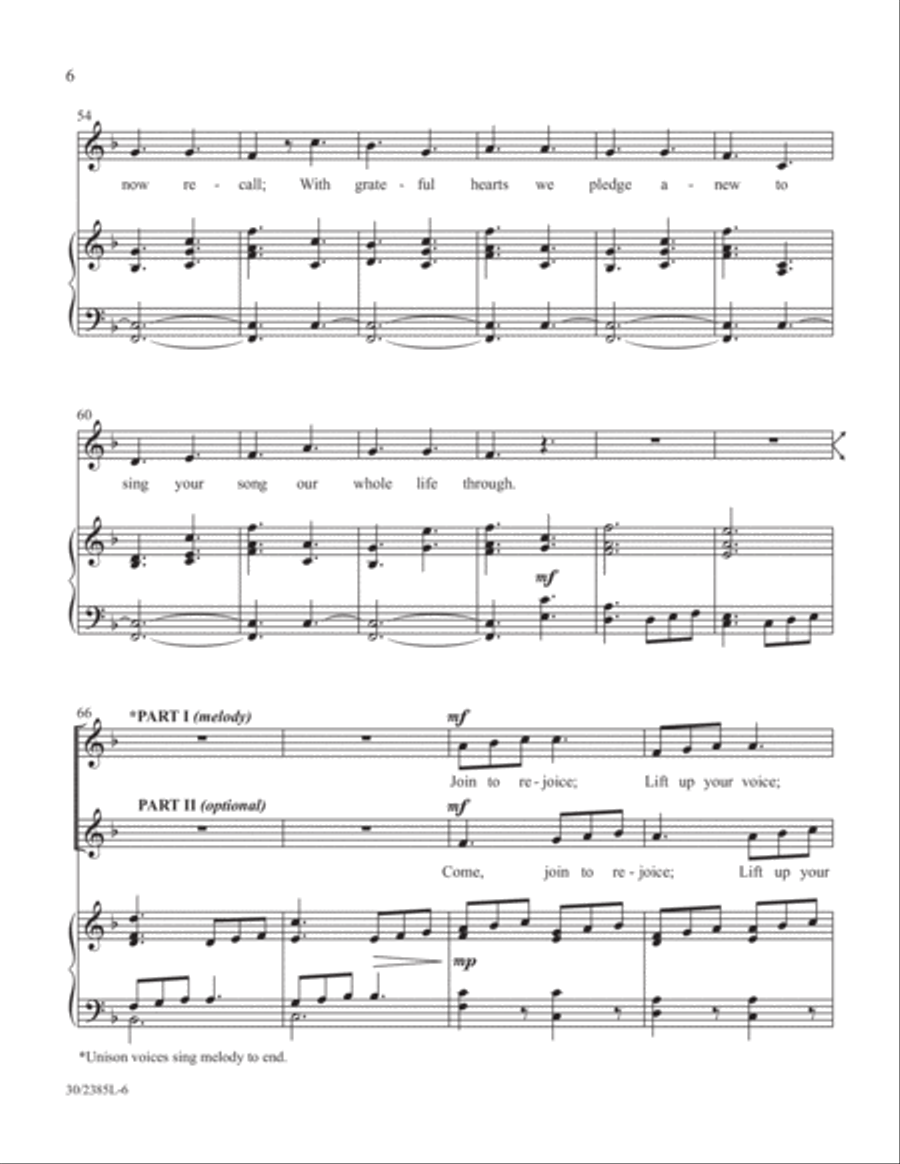 Simply Natalie Sleeth Unison Choir scores gallery preview page 7