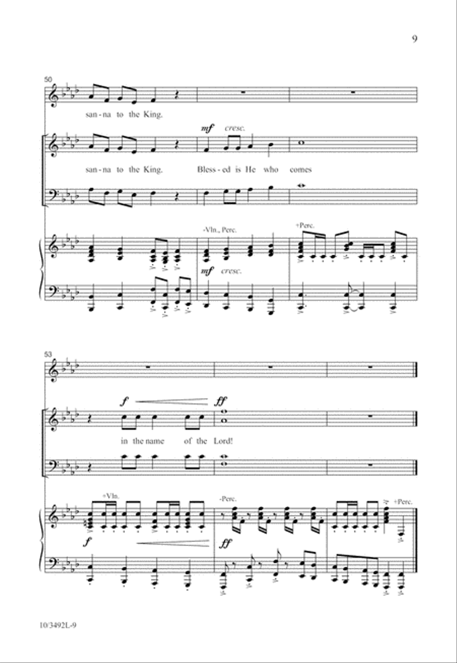 Hosanna, Hosanna! 4-Part scores gallery preview page 9
