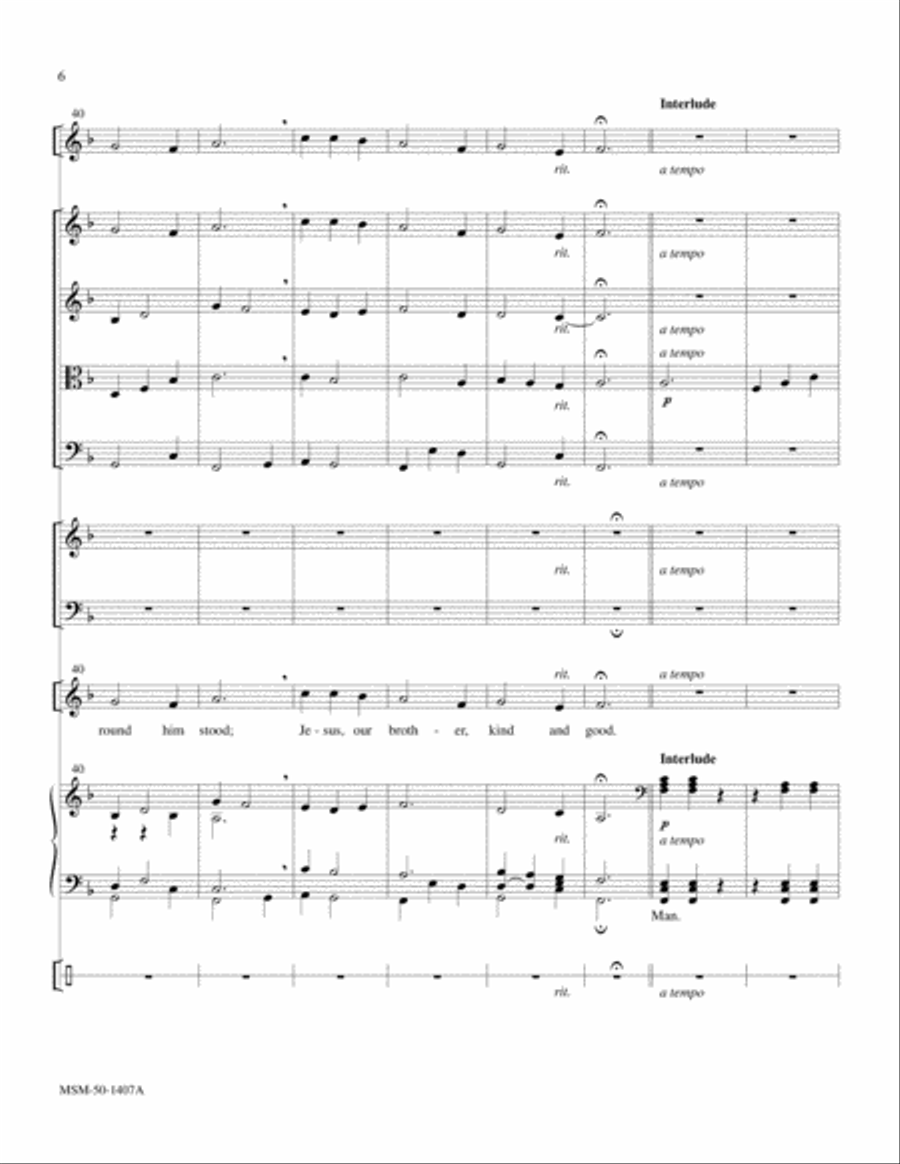 The Friendly Beasts Choir scores gallery preview page 6