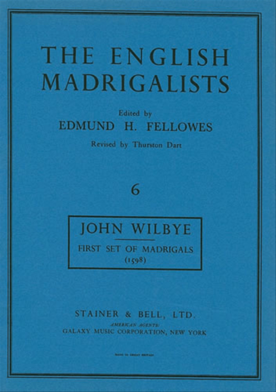 First Set of Madrigals (1598) 4-Part scores gallery preview page 1