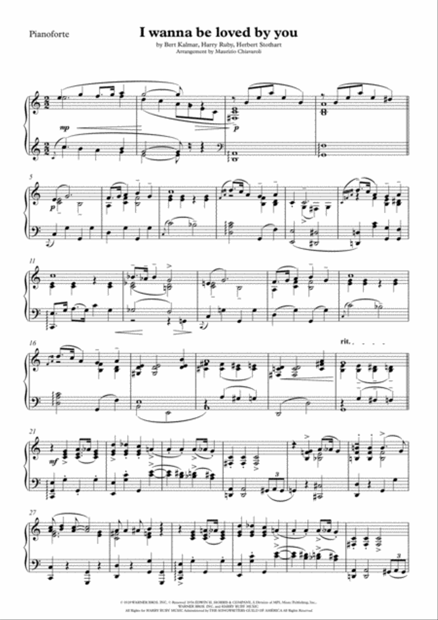 I Wanna Be Loved By You Small Ensemble scores gallery preview page 6