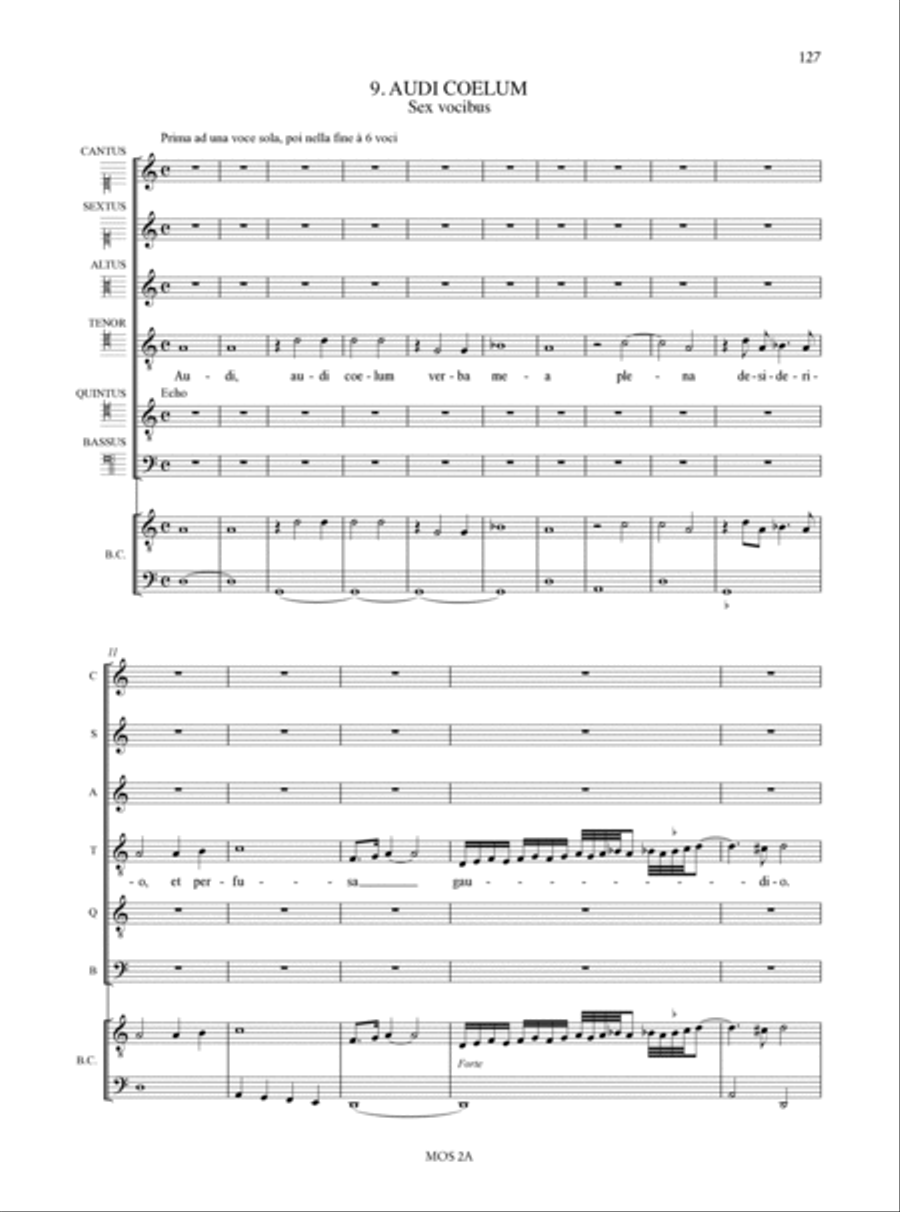 Vespro della Beata Vergine (Venezia 1610) Choir scores gallery preview page 10