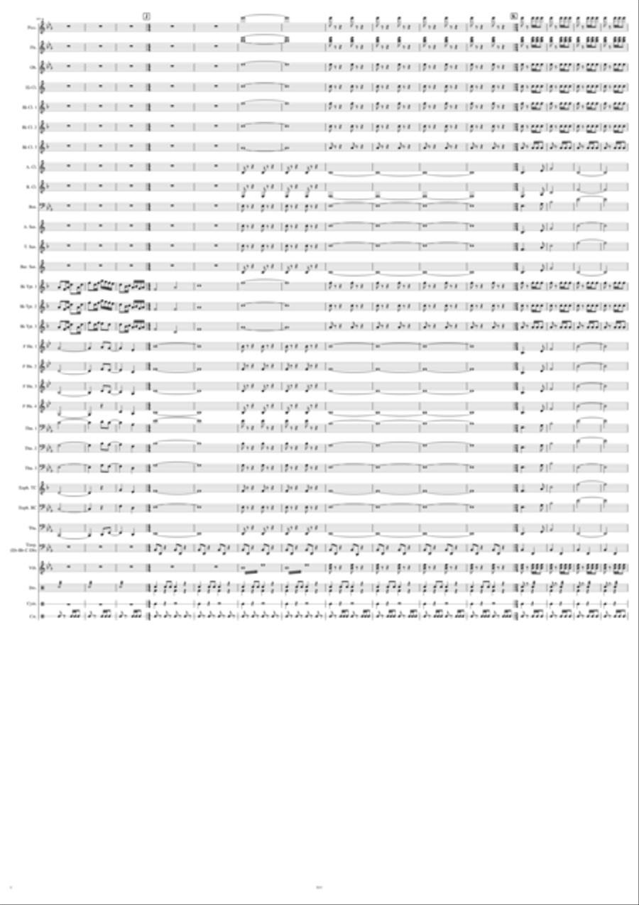 La Senora de la Vera Cruz (The Lady from Vera Cruz) Concert Band scores gallery preview page 6