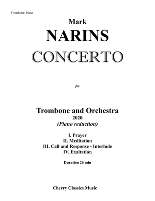 Book cover for Concerto for Trombone and Piano