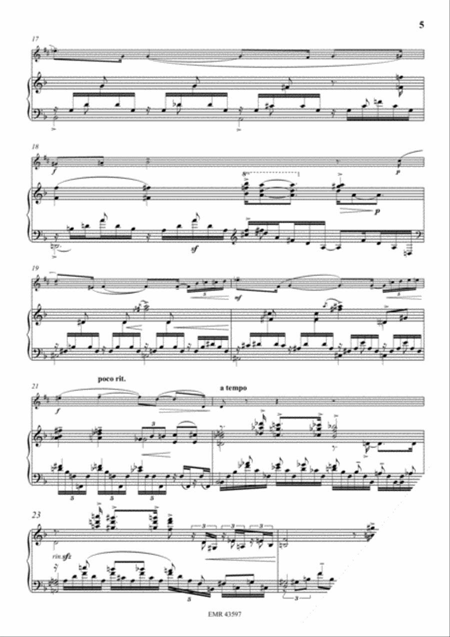 Praludium No. 1 Baritone Saxophone scores gallery preview page 5