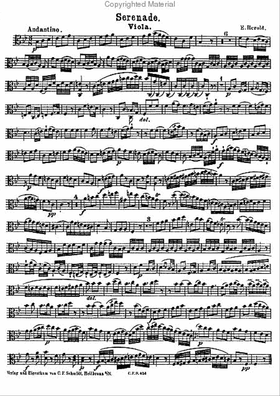 Serenade in Bb Clarinet scores gallery preview page 4