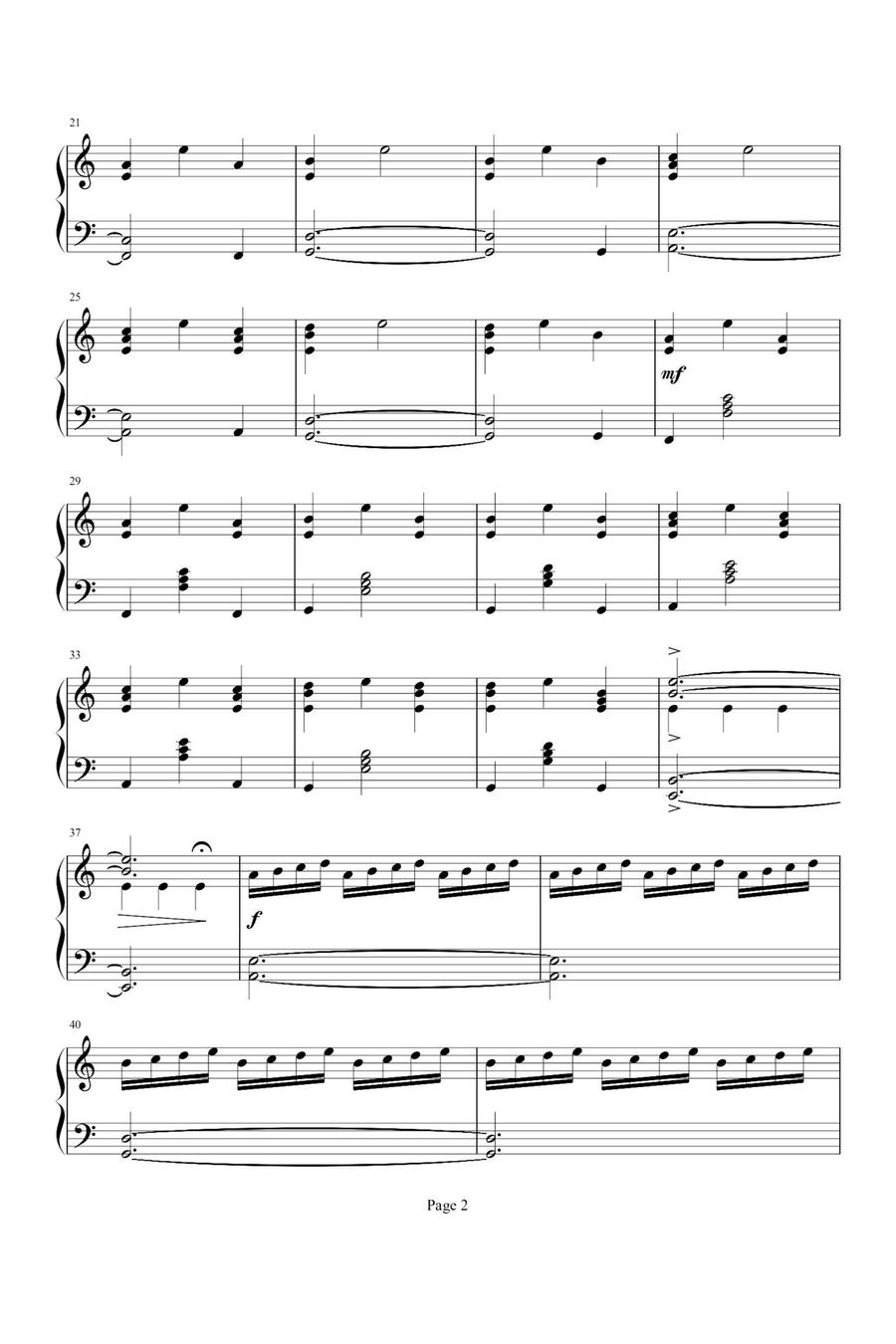 Interstellar Interstellar Piano Solo scores gallery preview page 2