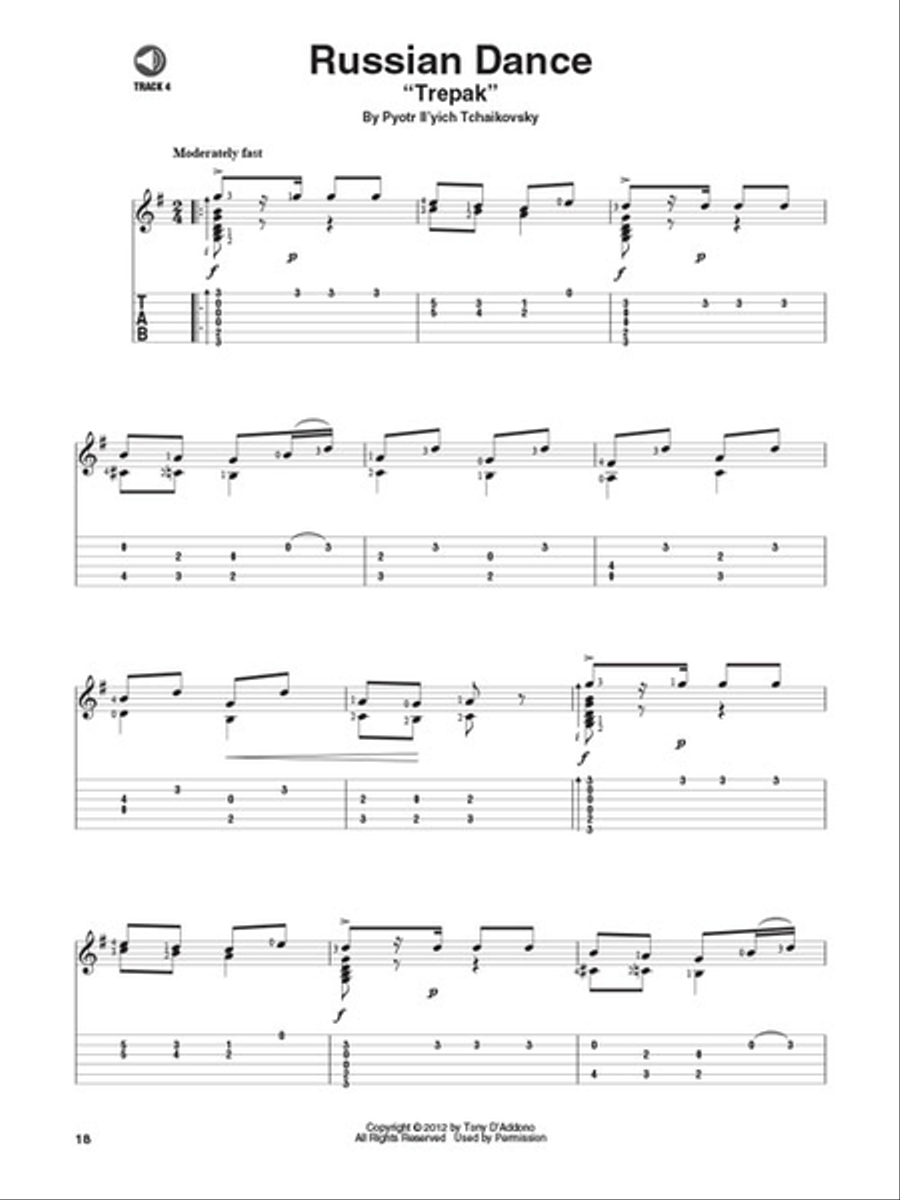 Nutcracker Suite for Solo Classical Guitar Acoustic Guitar scores gallery preview page 5
