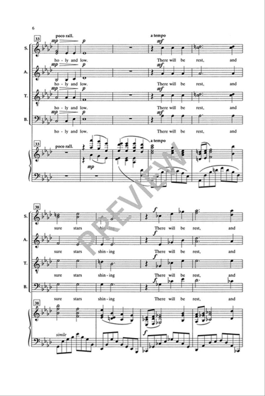 Stars I Shall Find (SATB) 4-Part scores gallery preview page 7
