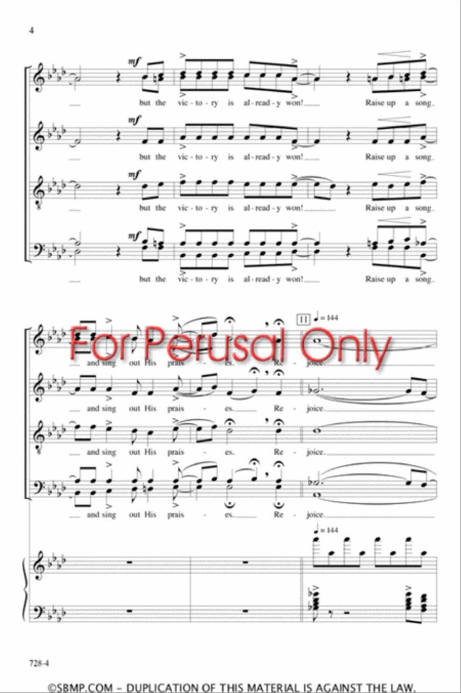 Rejoice! - SATB Octavo 4-Part scores gallery preview page 3