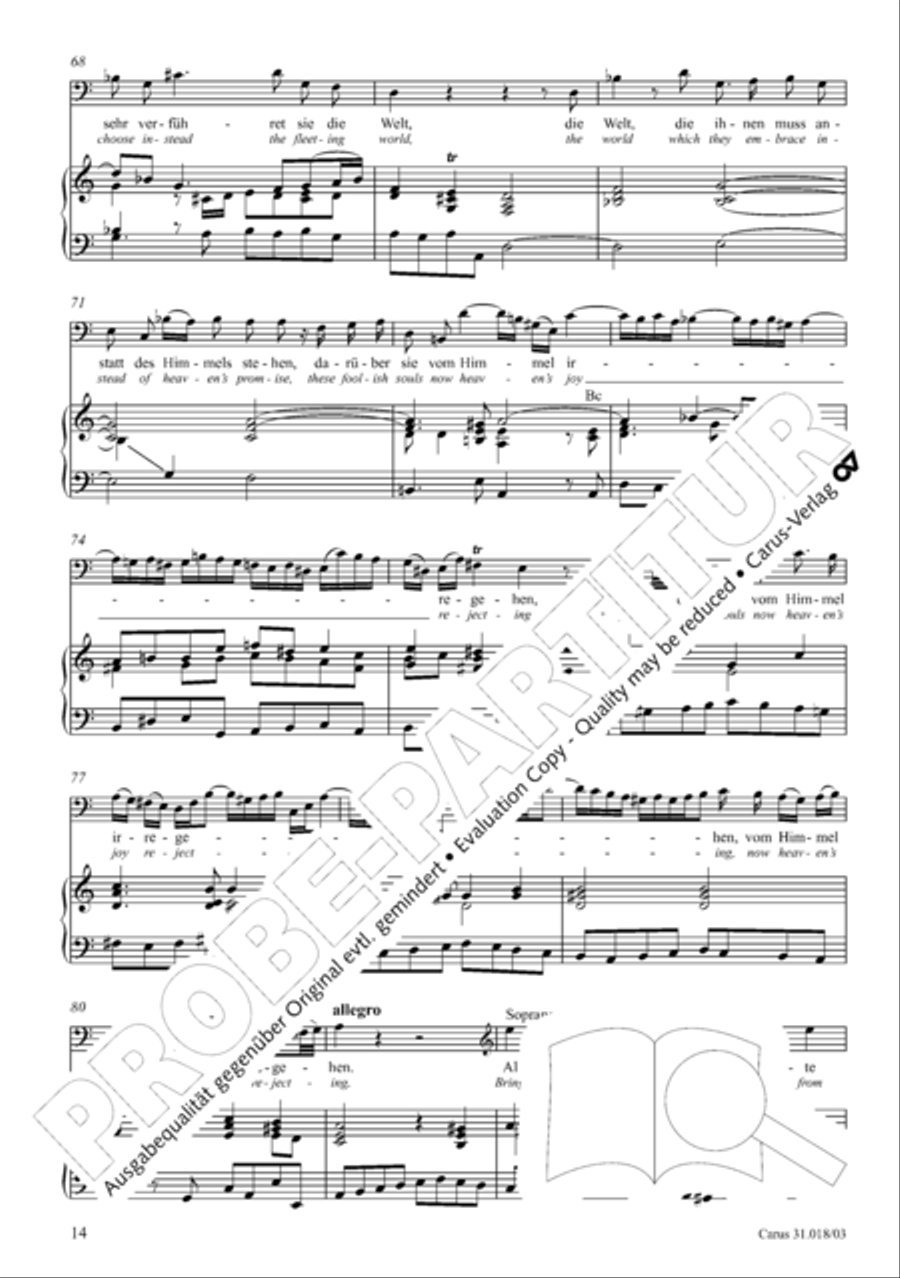 Just as the rain and snow fall from heaven (Gleichwie der Regen und Schnee vom Himmel fallt) STB scores gallery preview page 15