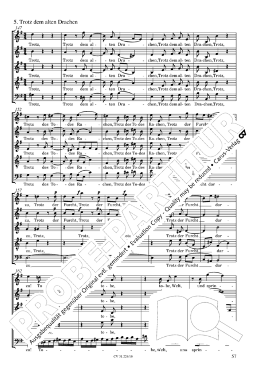 The complete motets (without Bc) Choir scores gallery preview page 64